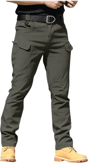 GOFULY Cargo Pants for Men Big and Tall Ripstop Stretch Slim Fit Pants Casual Trousers Fashion Pants with Multi Pockets