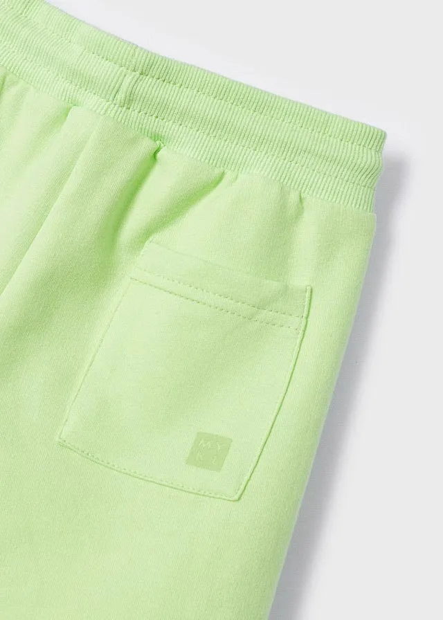 Mayoral Mini Boy Celery Basic fleece shorts