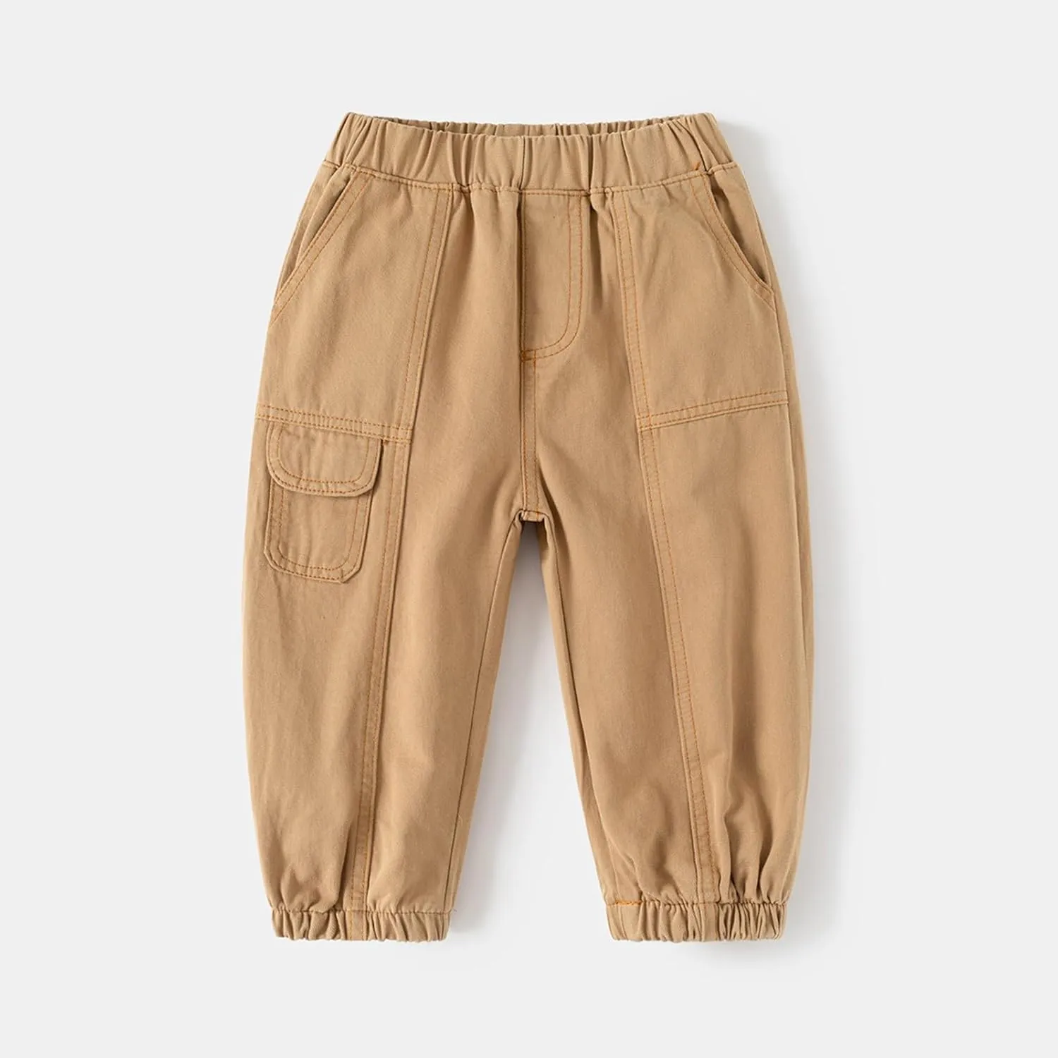 Toddler Boys Cargo Sweatpants Elastic Waist with Pockets Kids Baggy School Pants Plain Casual Aesthetic Joggers
