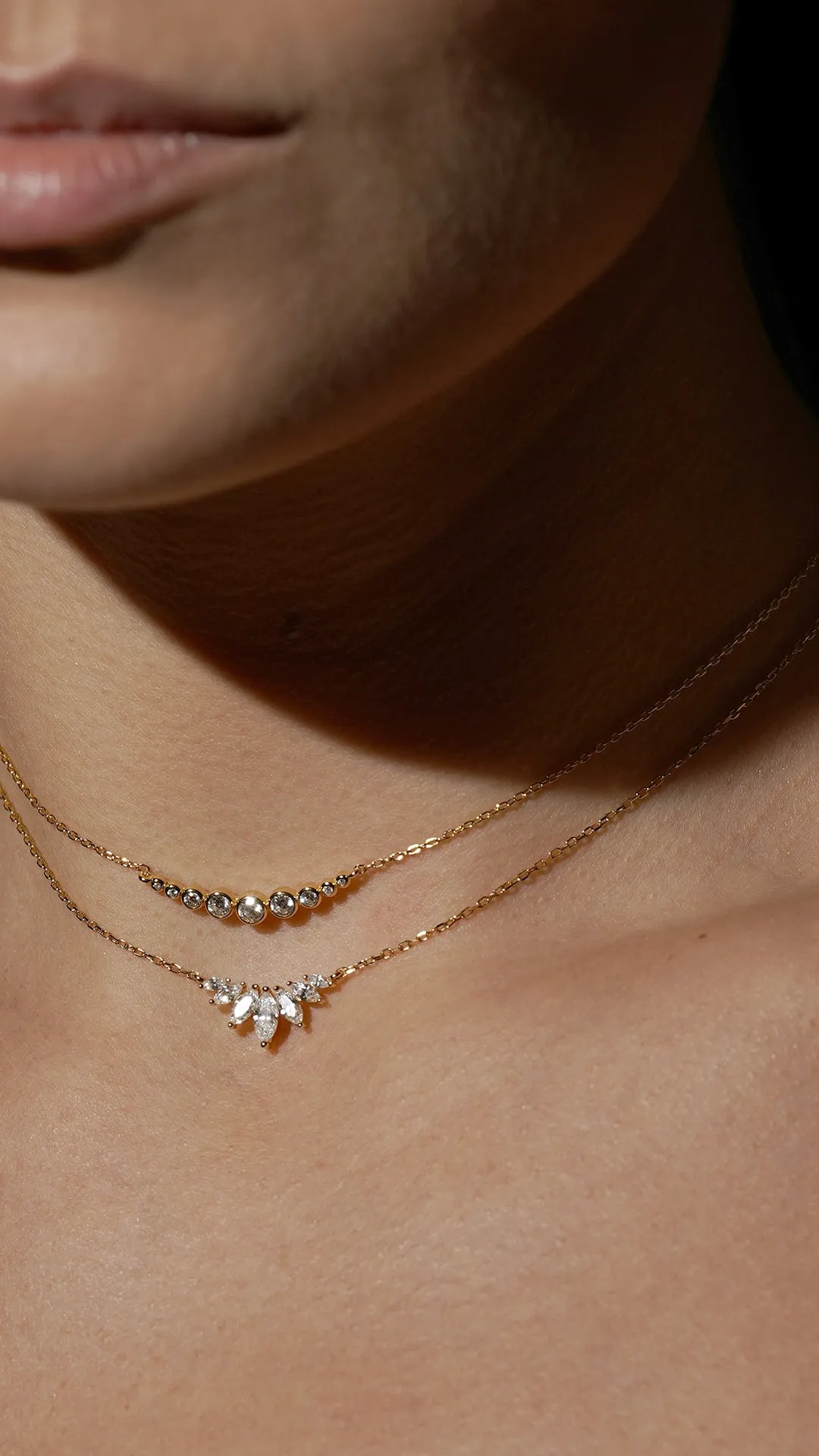 Tulisa Marquise Necklace 18K Gold Vermeil